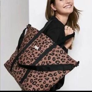 PINK by Victoria Secret cheetah print duffel bag